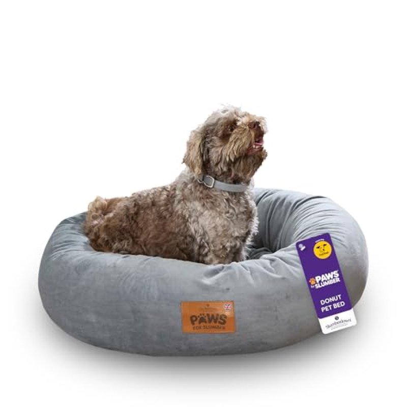 Slumberdown Donut Dog Bed Medium (65 cm) - Soft,…