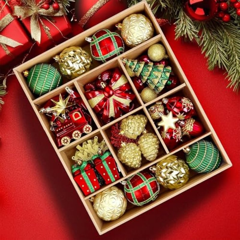 Alupssuc Christmas Baubles Set