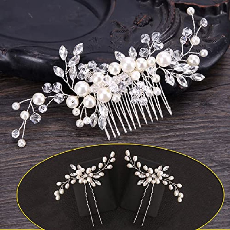 Clysburtuony Wedding Hair Accessories