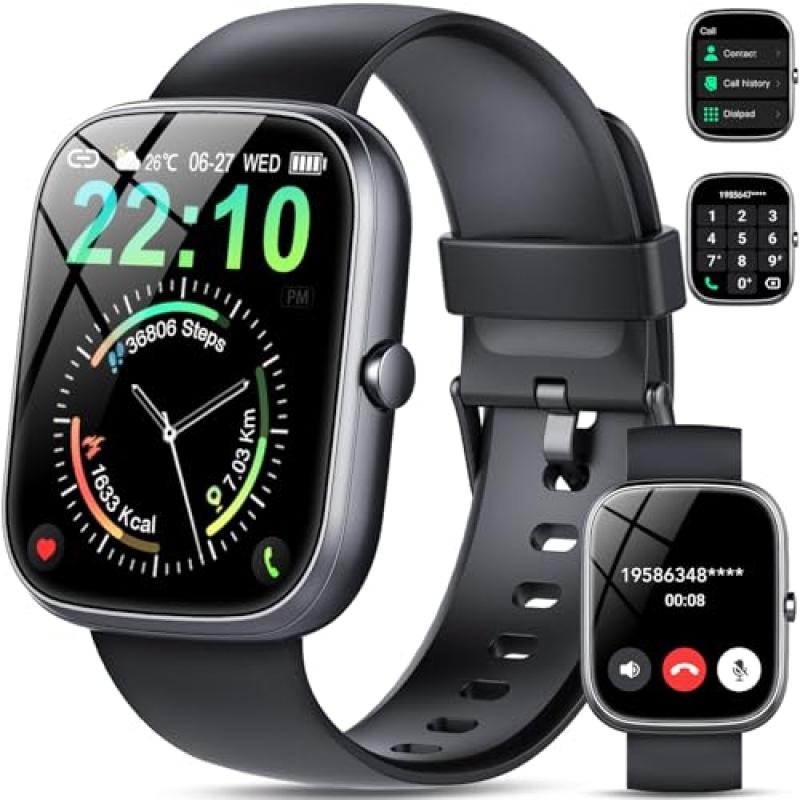 QCOQ Smart Watch with Heart Rate Monitor