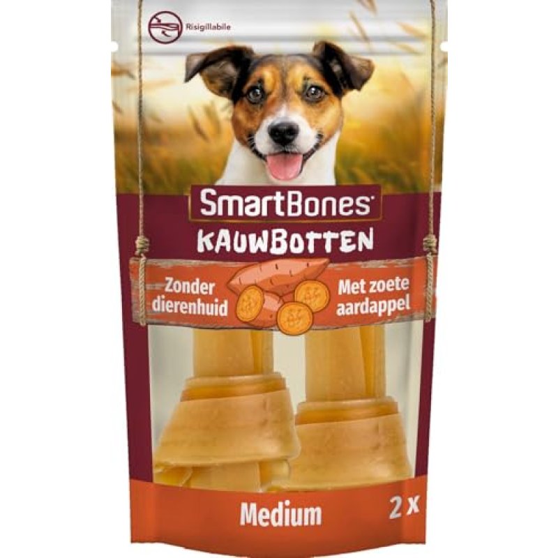 Smartbones 2 Medium Sweet Potato Bones Rawhide…