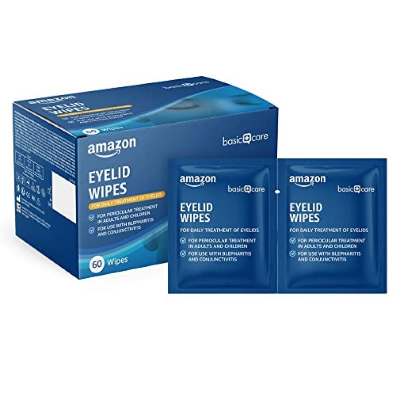 Amazon Basic Care Eyelid Cleansing Wipes