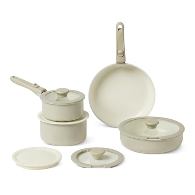 Amazon Basics Ceramic Nonstick Pots and Pans Set…