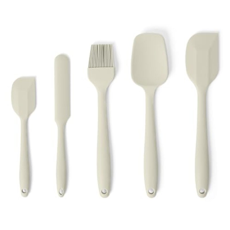 Amazon Basics Silicone Spatulas, 5-Piece Set, BPA…