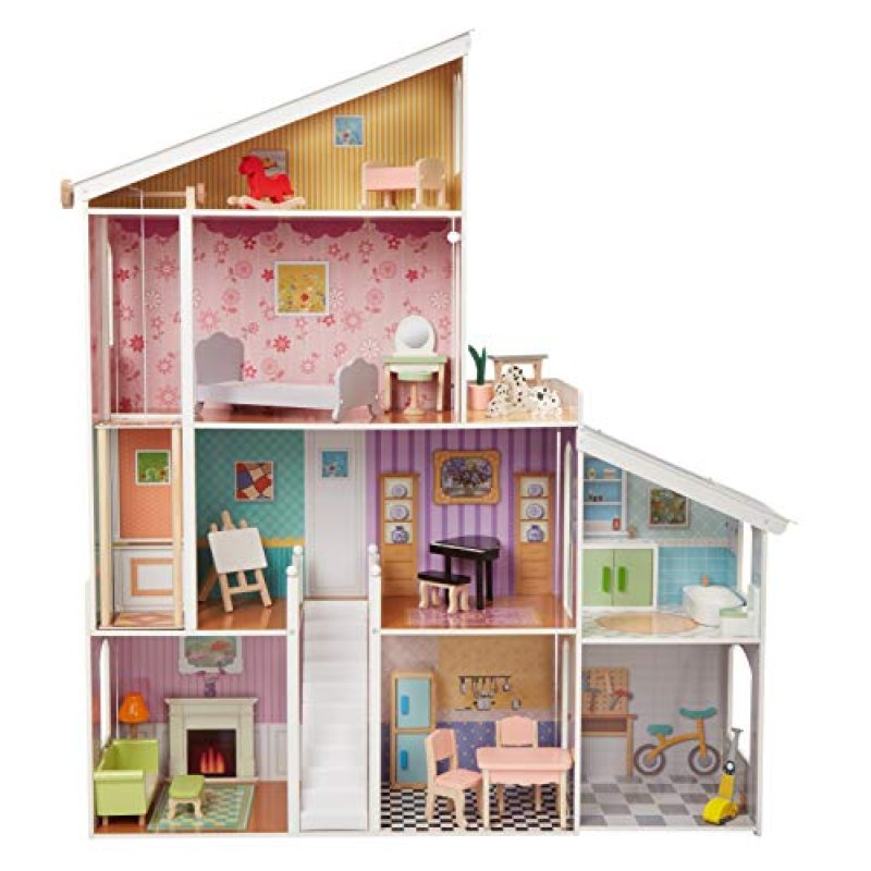 Amazon Basics Wooden Dollhouse