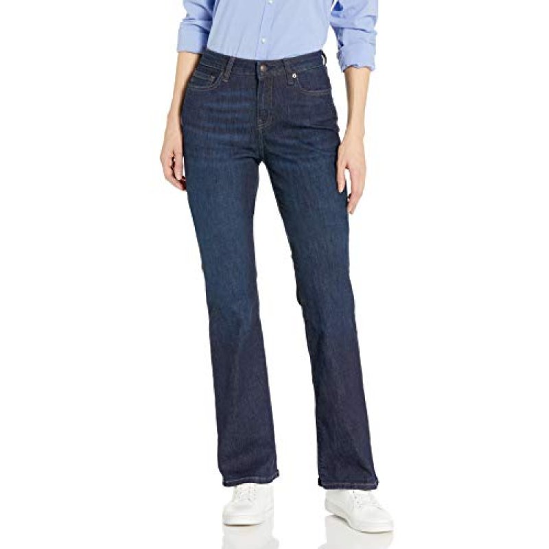 Amazon Essentials Women's Mid-Rise Stretchy Slim…