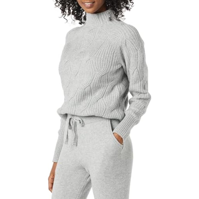 Amazon Essentials Women's Soft-Touch Cable Knit…