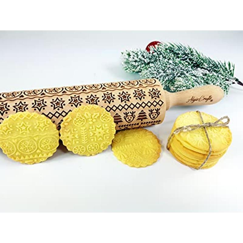 Embossing Rolling Pin for Baking