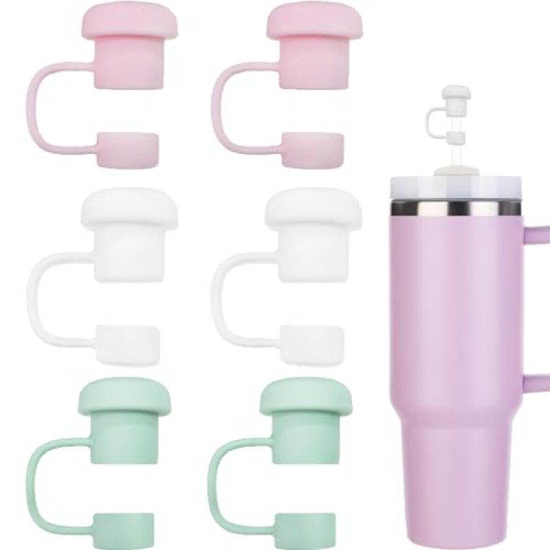 Ymccool Silicone Straw Toppers