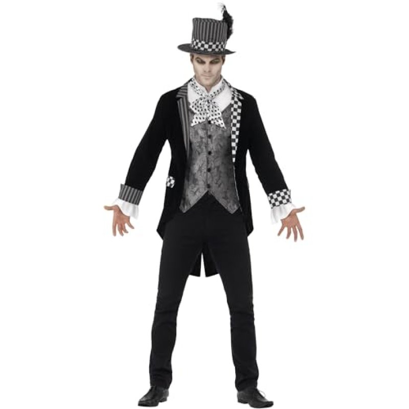 Smiffys Deluxe Dark Hatter Costume, Black with…