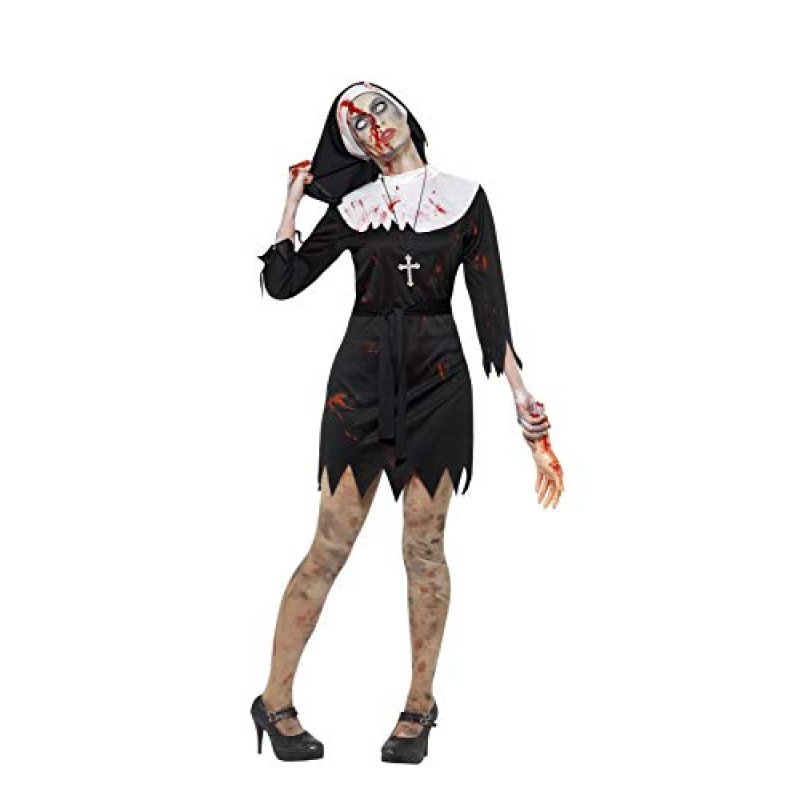 Smiffys Zombie Sister Costume, Black Dress,…