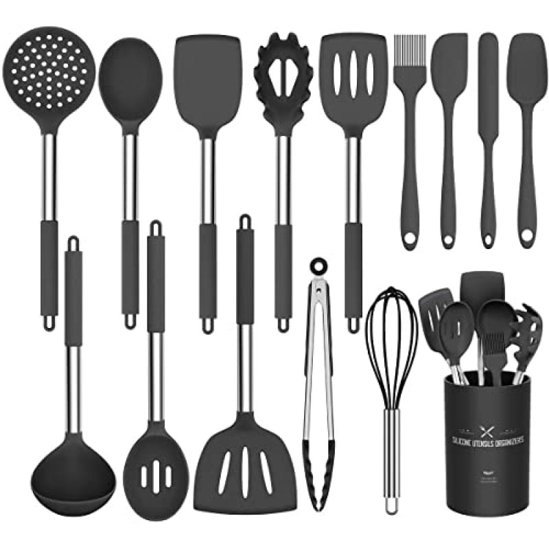 Umite Chef Kitchen Utensil Set, 15pcs Silicone…