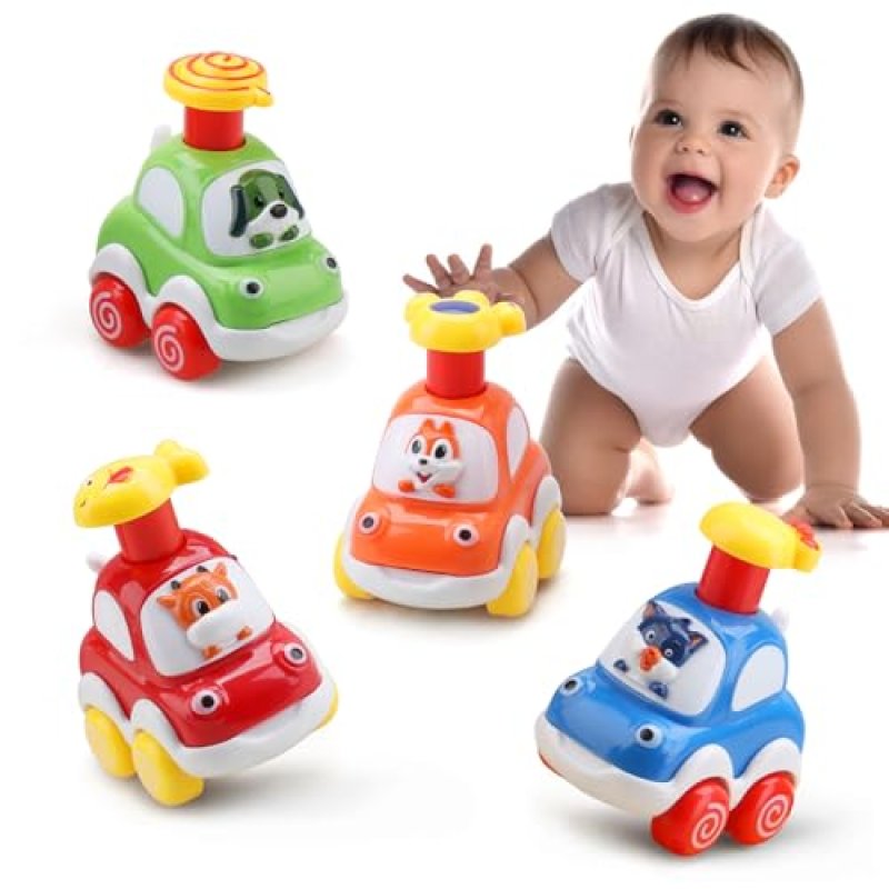 AmyBenton Baby Toy Cars Press & Go