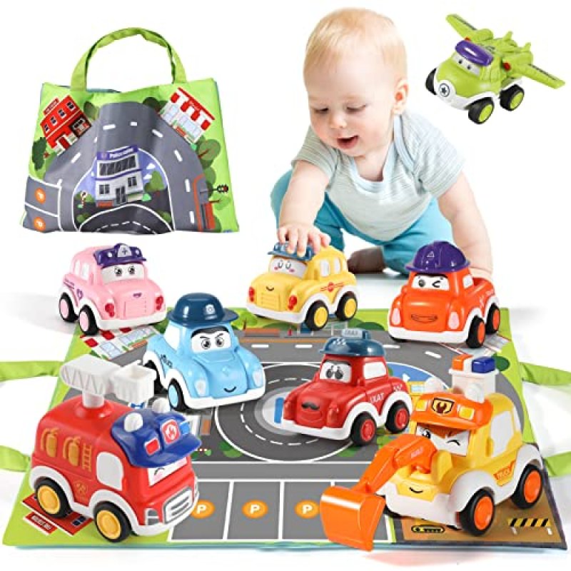 Anby Push and Go Cars Toy Set