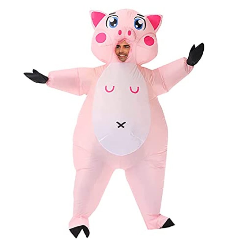 Indimization Inflatable Pink Pig Costume for…