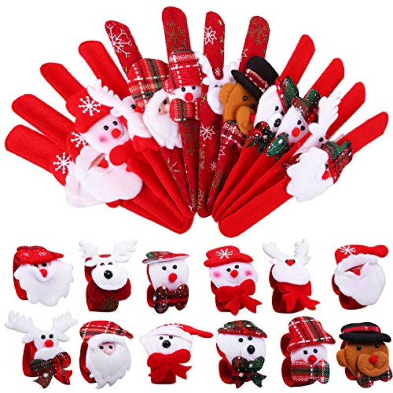 Aneco Christmas Slap Bracelets