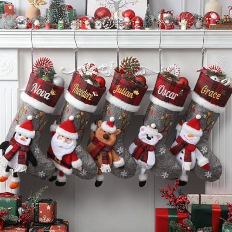 Infiher Personalised Christmas Stocking