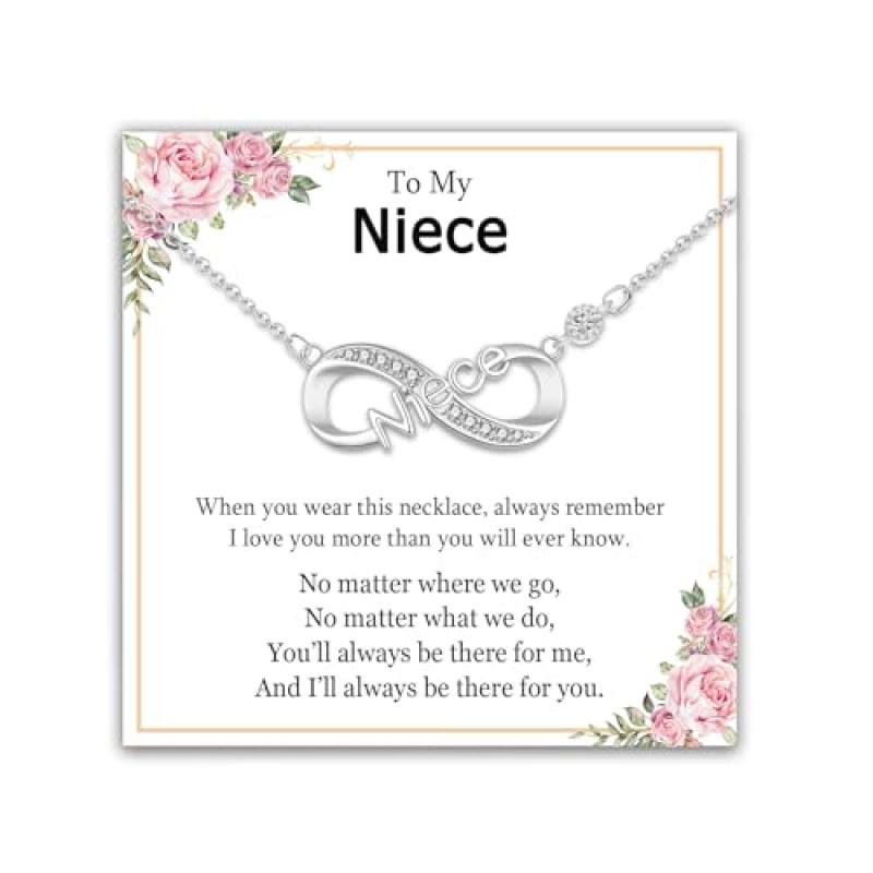 EPIRORA Infinity Pendant Necklace Niece Gifts