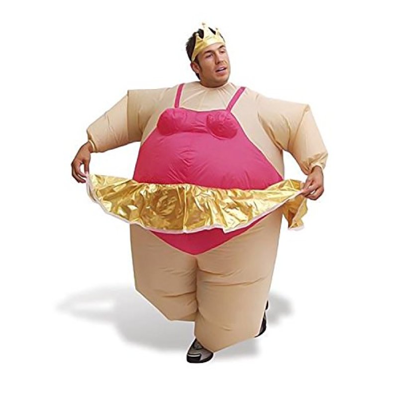 Inflatable Ballerina Fat Suit Fancy Dress Costume…