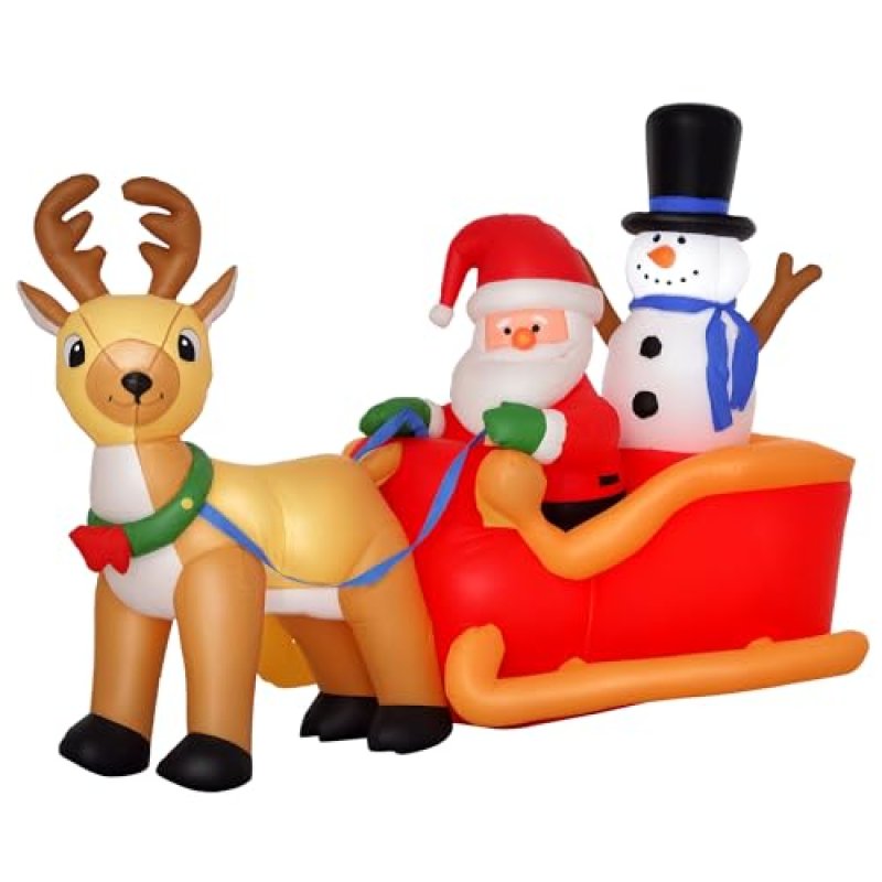HOMCOM Inflatable Santa