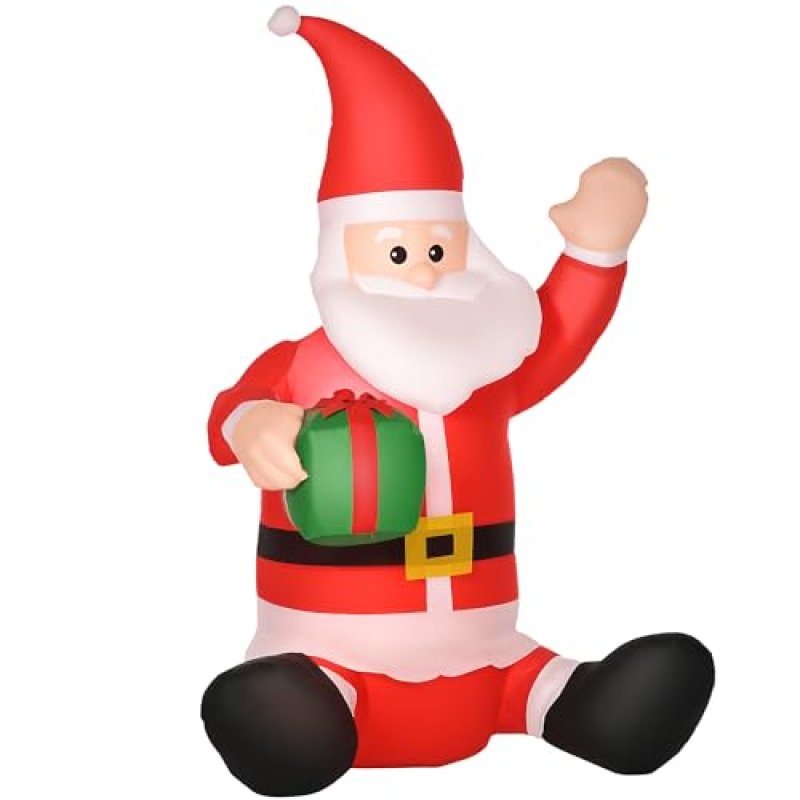 HOMCOM Inflatable Santa