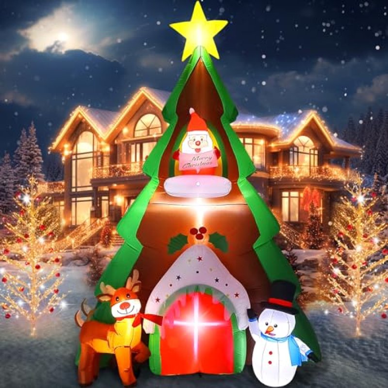 EBANKU Inflatable Christmas Scene