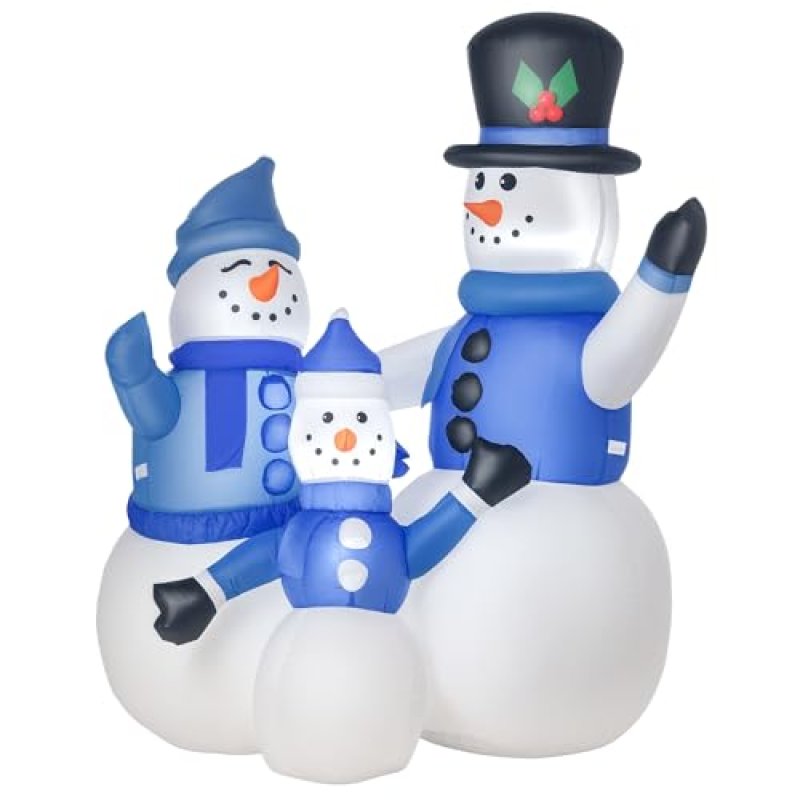 HOMCOM Inflatable Snowmen