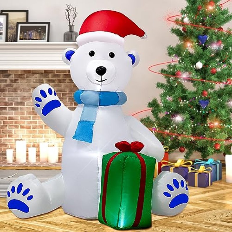 Inflatable Polar Bear Decoration