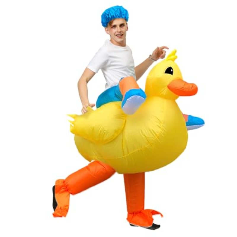 JASHKE Inflatable Costume Yellow Duck Costume…