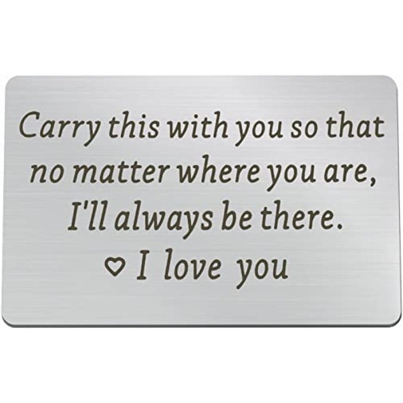 Engraved Wallet Card