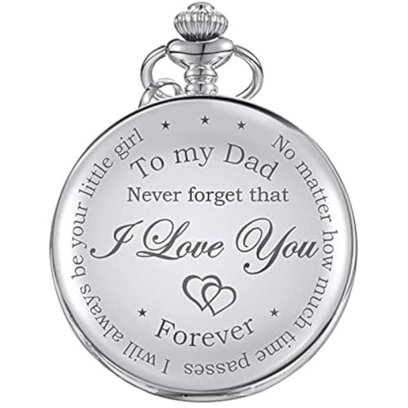 Engraved Pocket Watch - Dad Gift