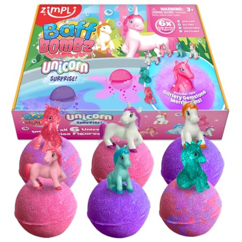 ZIMPLI Unicorn Bath Bombs
