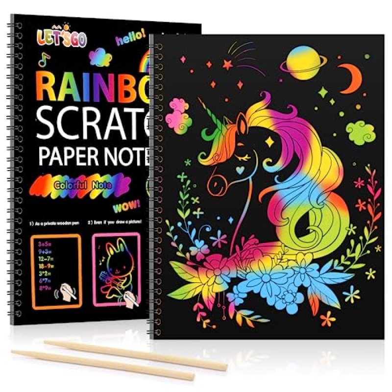 Unicorn Scratch Art Gifts for Kids