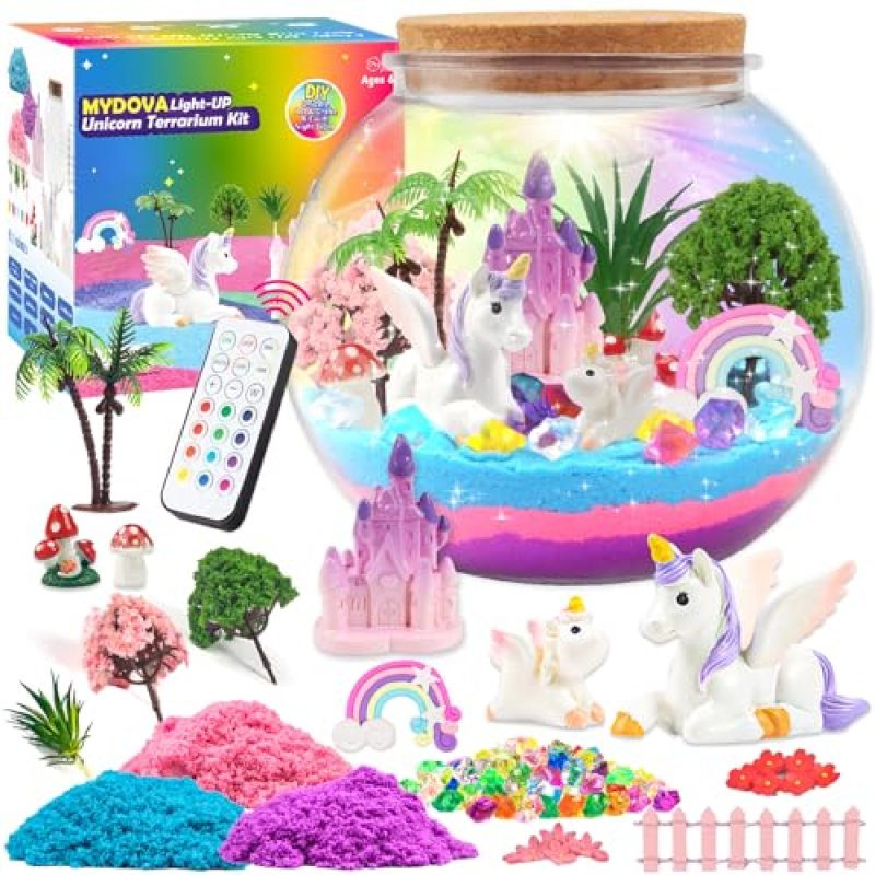 MYDOVA Unicorn Terrarium Craft Kit
