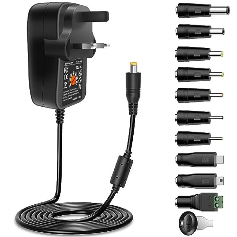 Universal 30W Wall Charger with Multi-Voltage