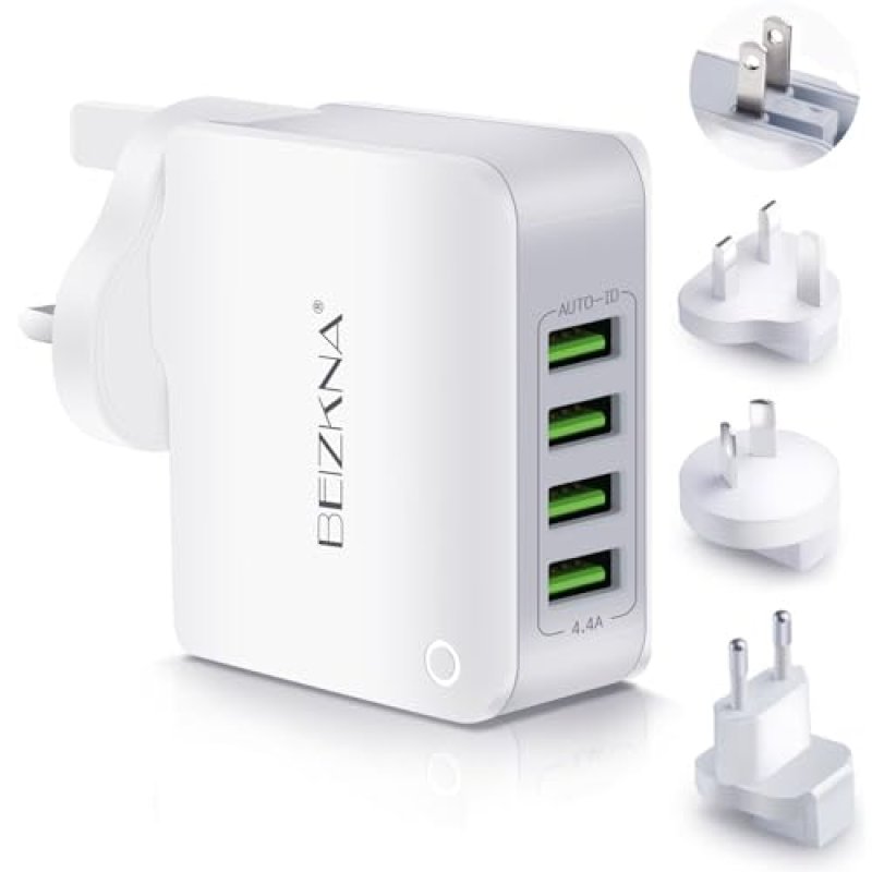 Universal Travel Adapter with 4 USB Ports