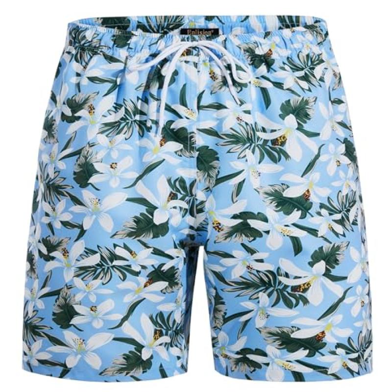 Enlision Men's Hawaiian Board Shorts