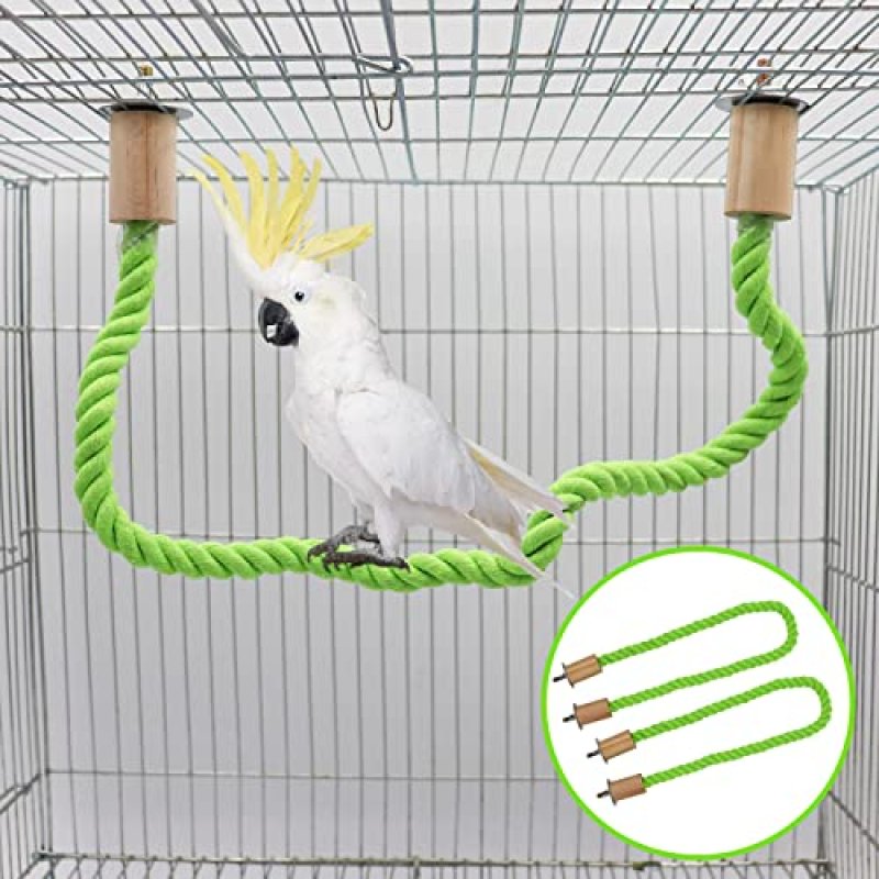 Dnoifne Bird Rope Perch