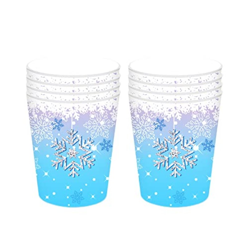 Snowflake Christmas Paper Cups