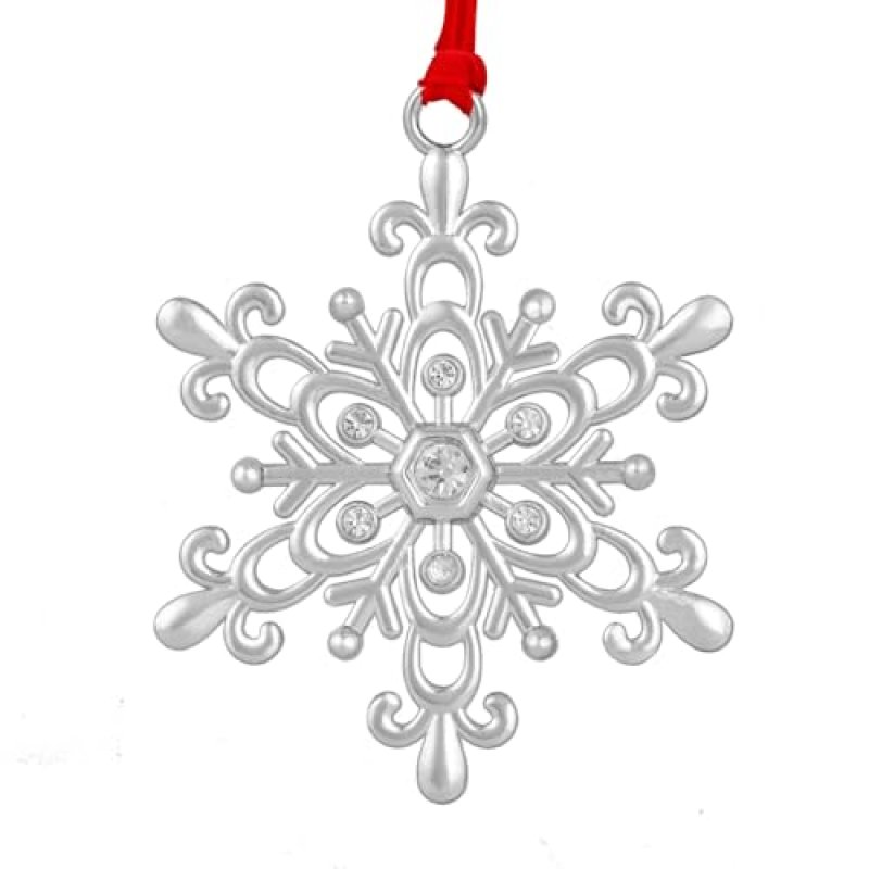 Snowflake Silver Ornament