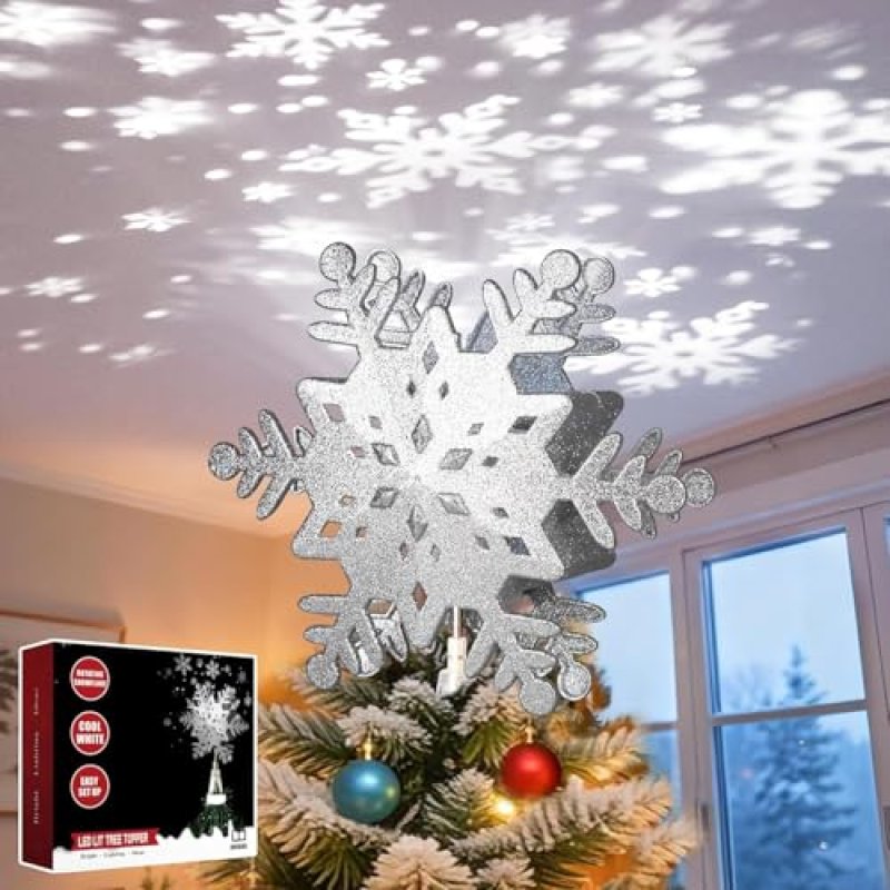 EAMBRITE Snowflake Tree Topper