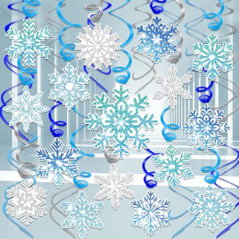 HOWAF Snowflake Swirl Decorations