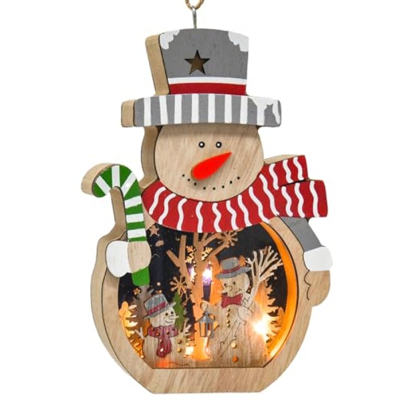 Snowman Light-Up Ornaments