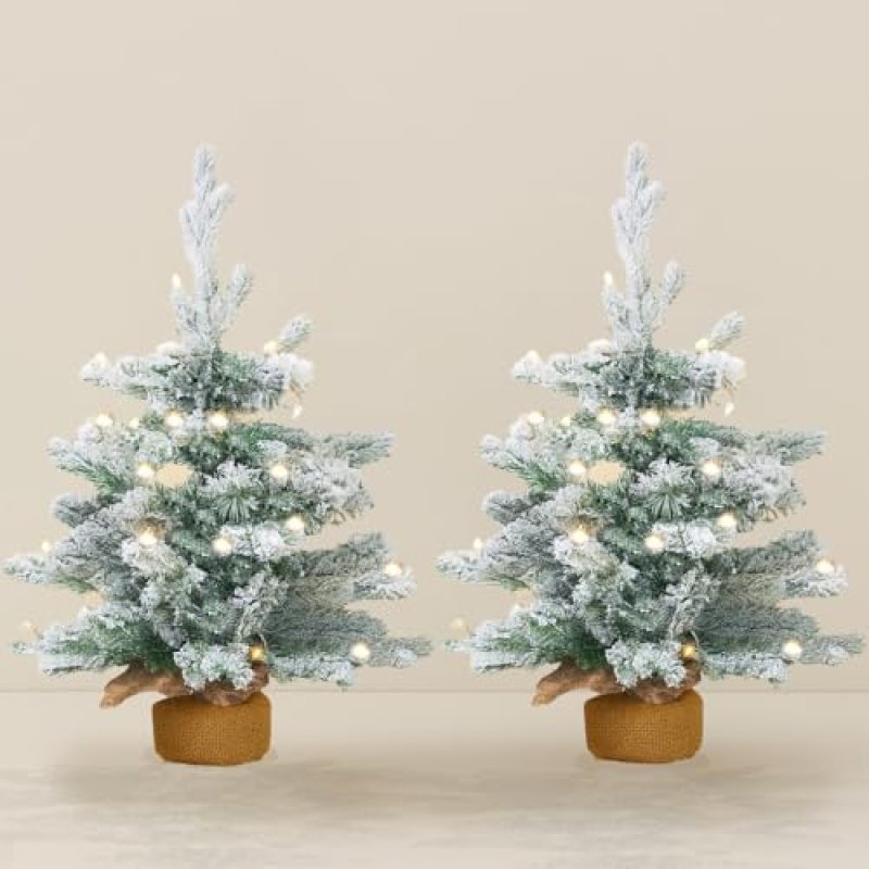 Snowy Mini LED Christmas Trees