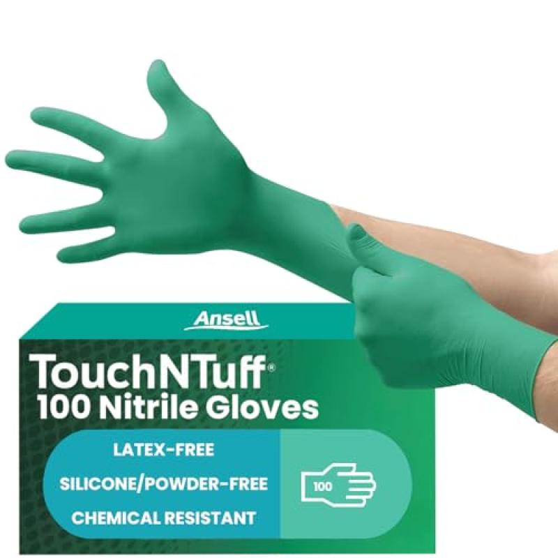 Ansell TouchNTuff 92-600 Nitrile Disposable Gloves