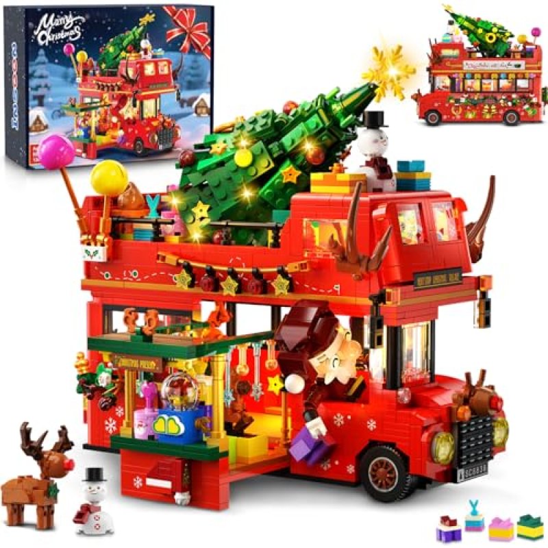 Insoon Christmas Bus Set