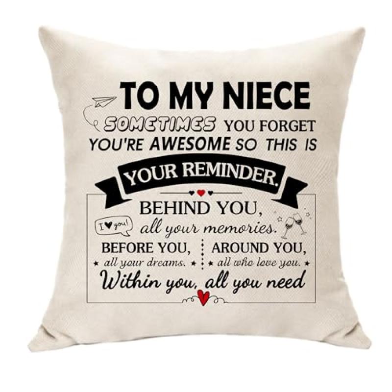 Inspirational Cushion Cover for Niece