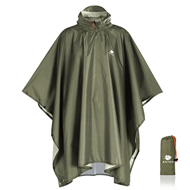 Anyoo Waterproof Rain Poncho