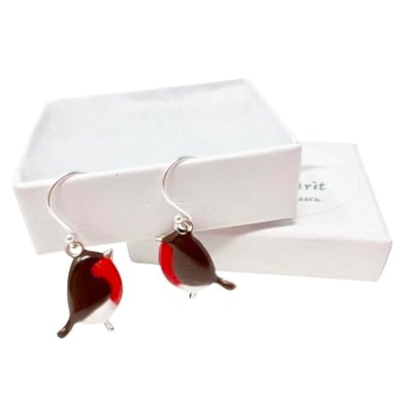 Robin Enamelled Earrings