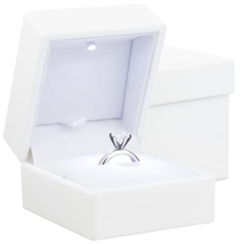 Noble Ring Box with Light - Unique LED Engagement…